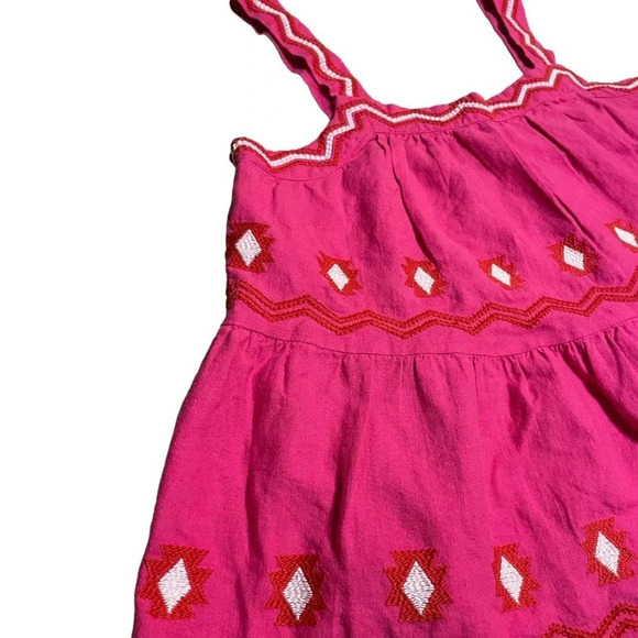 LOFT Women's Pink Embroidered Tiered Cami Size XS - Picture 5 of 11